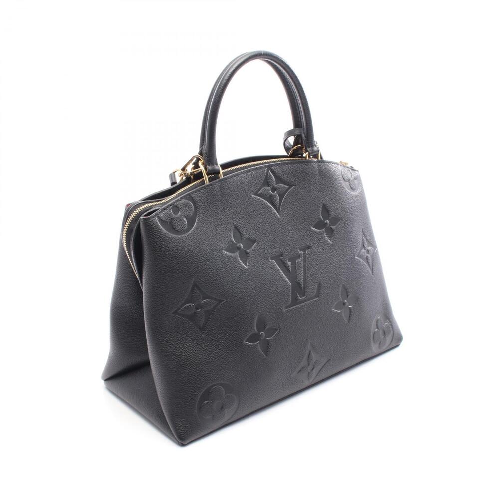 Louis Vuitton Palais Monogram Black Handbag Leather Empreinte Grand